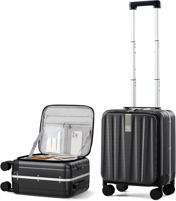 Hanke Carry On Suitcase - PC Hardshell Luggage - Top Open